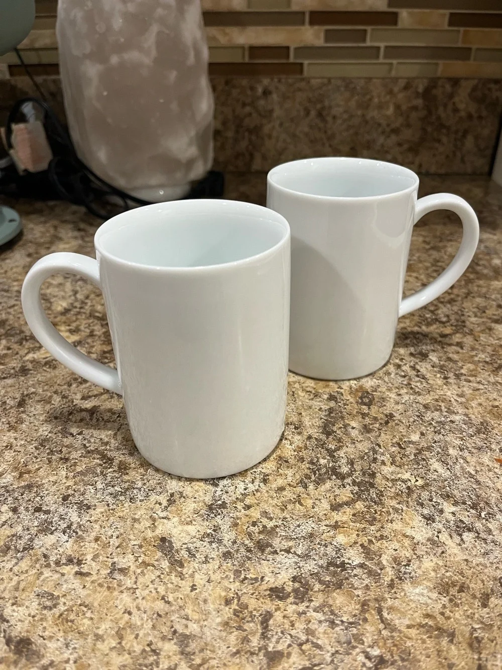 Crate & Barrel Classic White Coffee Mug - Set of 2